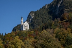 Neuschwanstein Castle as seen from the village below