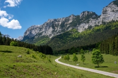 Road through the Bavarian Alps