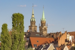 The Pegnitz River flows through the center of Nuremberg