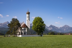 St. Colomans Church in the field below Neuschwanstein Castle