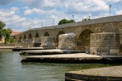 The historic Stone Bridge in Regensburg