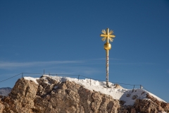 Cross at the peak of the Zugspitze