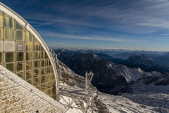 View from the Austrian side at the-Zugspitze