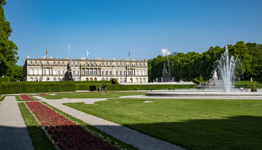 Herrenchiemsee Palace with gardens